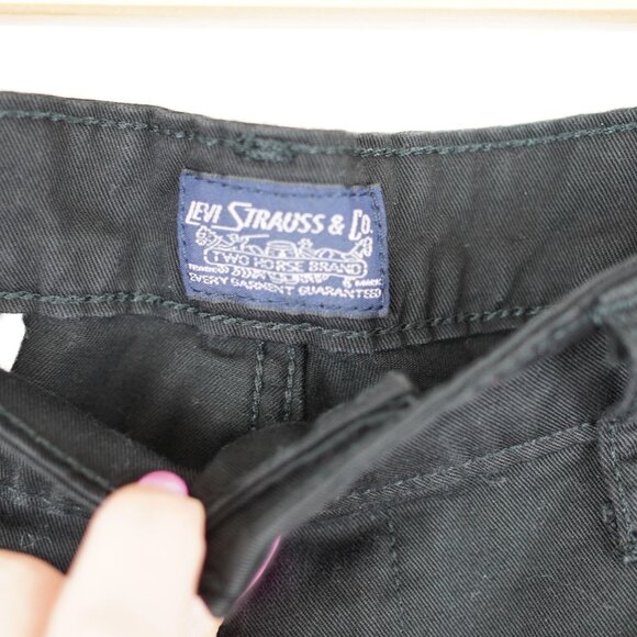Levis Black Cargo‎ Pants W34 L32 Utility Tactical Y2K Streetwear Workwear - Picture 3 of 9